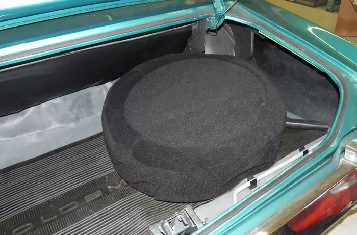 Spare Tire Cover in Trunk